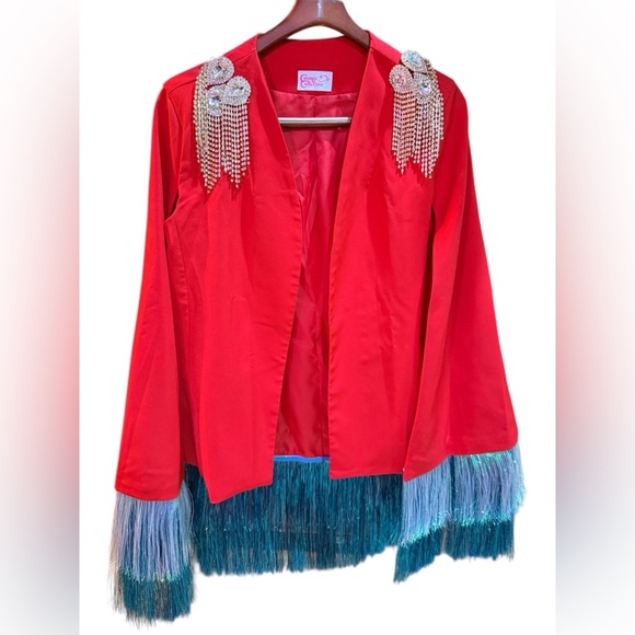 Red Blazer Cape - Custom - Cosmic Collective - Picture 3 of 8